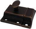 QCAA Oval Turn Cabinet Latch, for Cupboard & Other Furniture, Large, Antique Copper, Made in Taiwan, 1 Pack