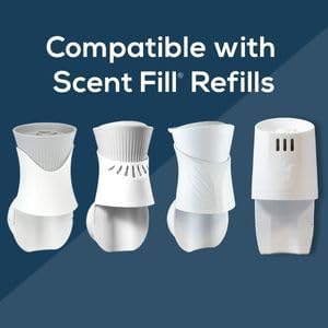 Scent Fill Mahogany Teak Plug in Air Freshener, Scented Oil Refills, 2 Refills + Diffuser