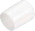 uxcell 20pcs Rubber End Caps 20mm ID Vinyl Round End Cap Cover Screw Thread Protectors White