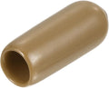 uxcell 20pcs Rubber End Caps 4.5mm(3/16") ID Vinyl PVC Round Tube Bolt Cap Cover Screw Thread Protectors Light Brown