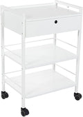 SKINACT Pro Single Drawer Cart Pro Medical Dental Mobile Utility Cabinet & Cart with Steel Frame and One Drawer