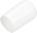 uxcell 20pcs Rubber End Caps 12mm(1/2 inch) ID Vinyl Round End Cap Cover Screw Thread Protectors White