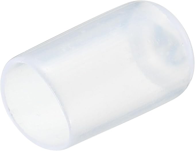uxcell 20pcs Rubber End Caps 12mm(1/2") ID Vinyl PVC Round Tube Bolt Cap Cover Screw Thread Protectors Clear