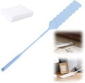 Retractable Gap Dust Cleaner, Bendable Microfiber Duster for Household Flat Duster for Under Appliances, Retractable Gap Dust Cleaning Artifact Extendable Dusters with Nonwoven Fabric (1, Blue)