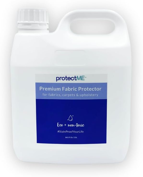 Fabric Protector and Stain Resistant Spray - Upholstery Fabric Spray for Stain Guard for Carpet, Shoes, Couch, Sofa - Non Toxic, Water Based Furniture Protector - 84.5 Fl. Oz.