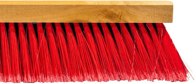 36" Soft/Fine Sweep Indoor Push Broom with 60" Handle. Ideal for Epoxy & Polished Floors. Durable American Made Steel Brackets-All Stainless Steel Hardware. No Plastic. 100% Made in The USA.
