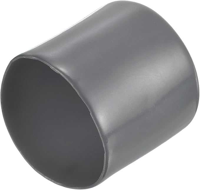 uxcell 20pcs Rubber End Caps 41mm ID Vinyl Round Tube Bolt Cap Cover Thread Protectors Dark Grey