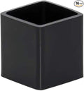 16 Pcs Black Square Anti-Slip Rubber Leg Tips Chair Leg Caps Furniture Floor Protectors Chair Table Bar Stool Leg Covers Furniture Leg Cube Feet 1.5 Inch x 1.5 Inch (38 x 38mm)