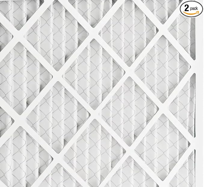 BNX TruFilter 20x25x5 (19.88’’ x 24 75’’ x 4.38‘ Honeywell Compatible 4”) MERV 12 Activated Carbon Air Filter (2-Pack) - MADE IN USA - Air Conditioner Furnace Filters for Odor, Mold, Bacteria, Smoke