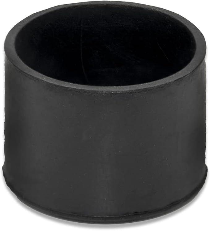 Flyshop 4 Pieces 45mm Rubber Chair Leg Caps Round, Protective Caps for Chair Legs, Floor Protectors, [Non-Slip & Noise Reduction], Durable Chair Socks, Black Furniture Feet Gliders