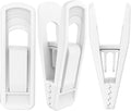 Hanger Clips for Velvet Hangers (White, 40 PCS), Non-Slip Plastic Clips Pant Skirt Hanger Clips for Flocking Hangers
