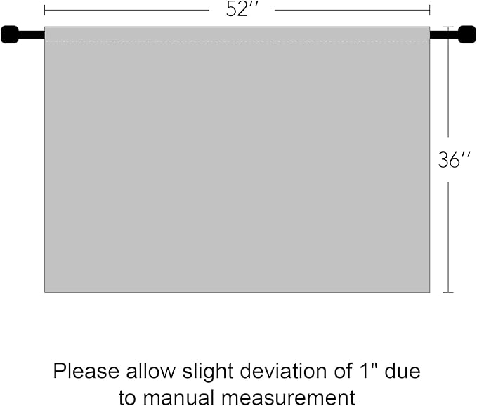 RYB HOME Room Darkening Short Curtains for Small Winow Decor Light Block Thermal Insulated Drapes for Kids Bedroom Bathroom Downstairs Window RV Curtains, 52 x 36, Biscotti Beige, 2 Panels