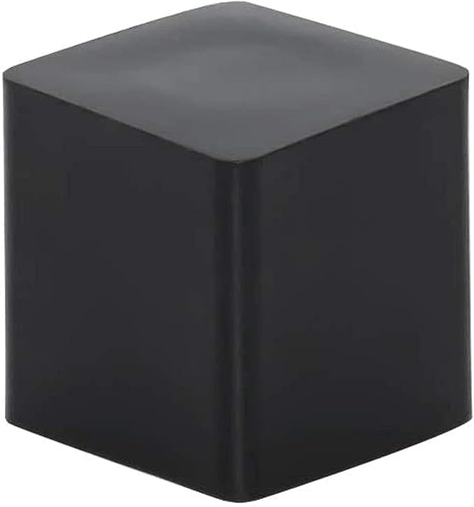 Still Awake 16 Pcs Black Square Anti-Slip Rubber Leg Tips Chair Leg Caps Furniture Floor Protectors Chair Table Bar Stool Leg Covers Furniture Leg Cube Feet 1.38 Inch x 1.38 Inch (35 x 35mm)