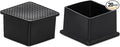 Flyshop Flexible Anti-Scratch PVC Patio Chair Table Leg Caps Tips Floor Protectors Square Furniture Covers, 20pcs, Black, 40 mm x 40 mm, 1-9/16" x 1-9/16"