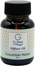 G's Breeze Cucumber Melon Diffuser Oil Refill - Refreshing, Sweet & Juicy Aroma, 48 Hour Long-Lasting Scent, Odor Eliminating Fragrance for Home & Office - 60 ML