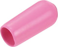 uxcell 20pcs Rubber End Caps 6mm(1/4 inch) ID Vinyl PVC Round Tube Bolt Cap Cover Screw Thread Protectors Pink