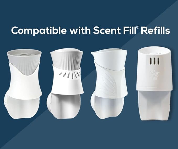 Scent Fill Warm Spice Plug in Air Freshener, 4 Scented Oil Refills