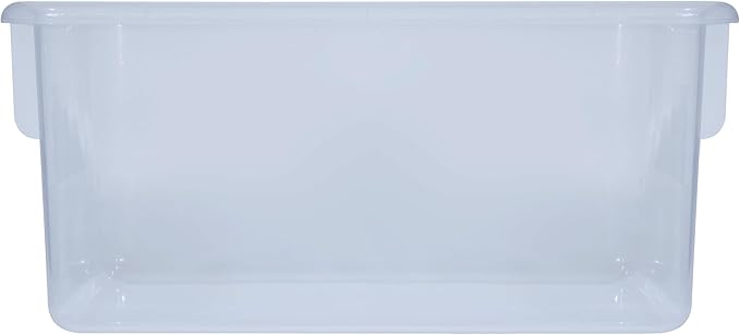 Wood Designs Cubby Storage Bin, Heavy Duty Plastic Containers for Kids Translucent Clear Cubby Tray Set of 25