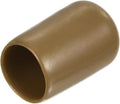 uxcell 20pcs Rubber End Caps 13mm ID Vinyl PVC Round Tube Bolt Cap Cover Screw Thread Protectors Light Brown