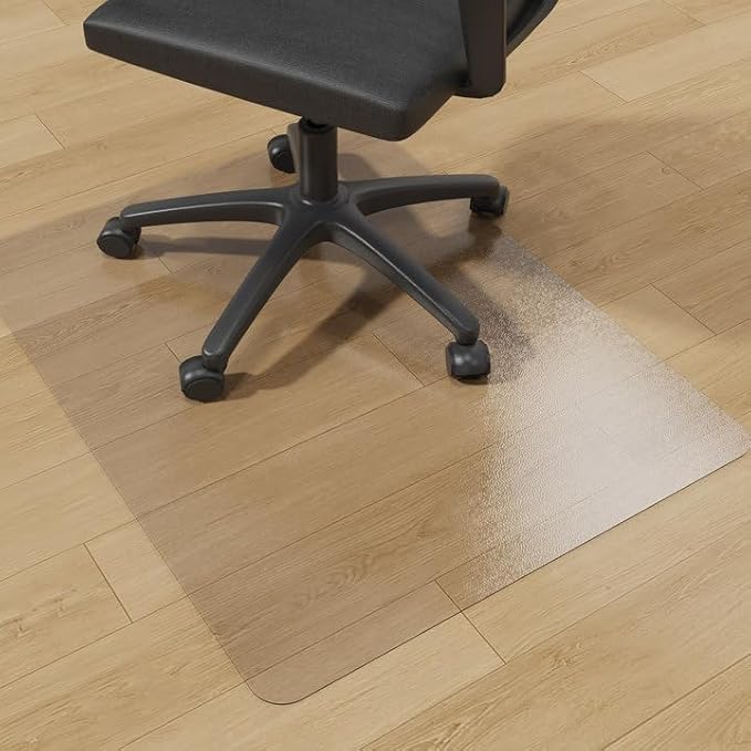 Clear Chair Mat, FUNMAT 36" x 28" Chair Mat for Hard Floors, Vinyl Floor Mat for Home Office Kitchen Living Room, Not for Carpet