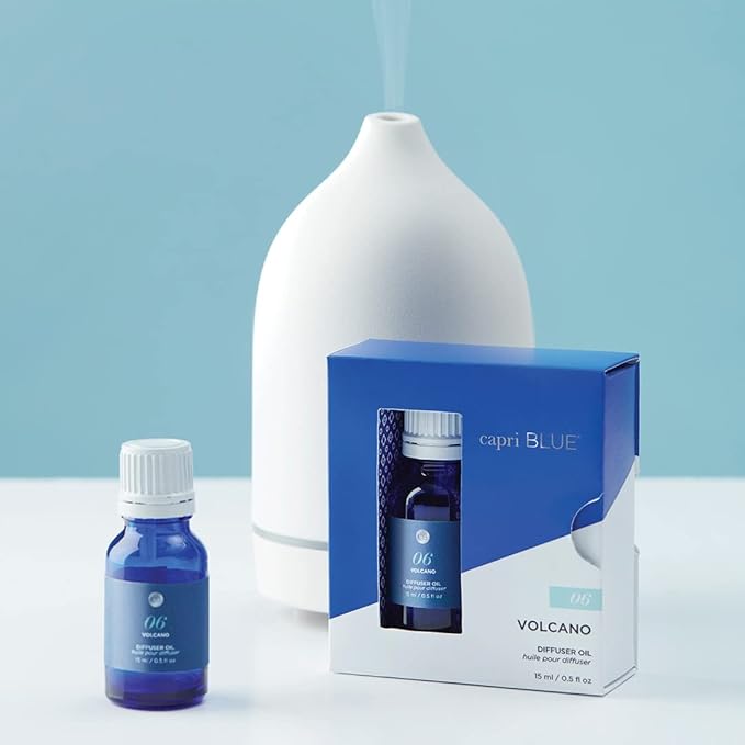 Capri Blue Diffuser Oil Refill - Premium Fragrance Oil - Use with Electric or Ultrasonic Diffusers for Home - Long Lasting Sugared Citrus Scent (Volcano, 0.5 fl oz)