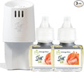 Scent Fill Orange Slice Plug in Air Freshener, Scented Oil Refills, 2 Refills + Diffuser