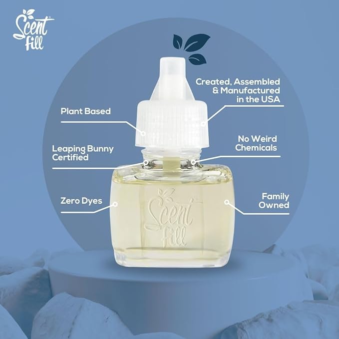 Scent Fill Pumpkin Pie Plug in Air Freshener, 4 Scented Oil Refills