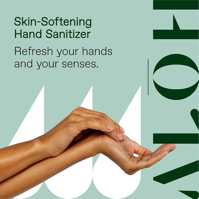 ALŌH Sanitizing Hand Gel 2-pack | Sweet Orange Bergamot + Aloe | 70% Alcohol Hydrating Hand Sanitizer Gel with Essential Oil, for Kids & Adults | 8oz Bottle (Set of 2)