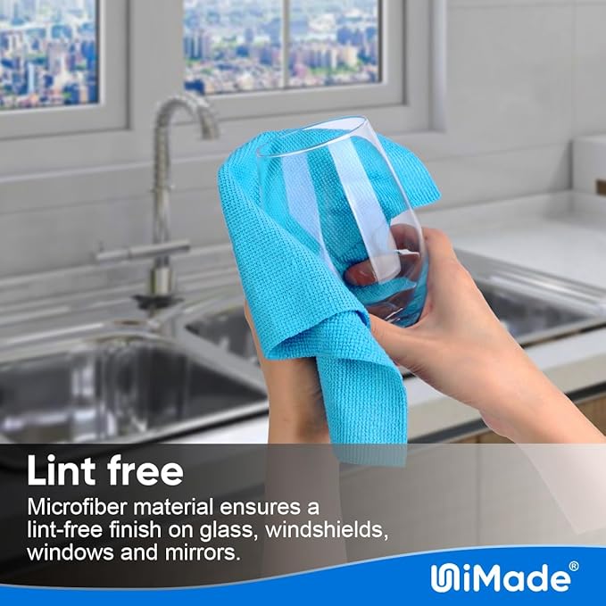 Microfiber Cleaning Cloth, 50PK Reusable Shop Rags Bulk Microfiber Cleaning Cloth Lint Free Cleaning Towels for Car Kitchen Automotive Bar Mechanic Restaurant Garage, 11.5"x11.5", Multicolor