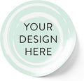 100 Custom Vinyl Stickers - Upload Your own Image, Text, Design, Logo - Personalized Logo Labels for Handmade, Packaging, Bottle, Jars, Candle, Brand Stickers (Mint, 3x3)