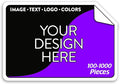 5-1000 Custom Vinyl Stickers - Upload Your own Image, Text, Design, Logo - Personalized Logo Labels for Handmade, Packaging, Bottle, Jars, Candle, Brand Stickers (Black, 4x2)