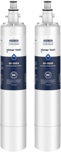 GLACIER FRESH Replacement for RPWFE, RPWF (Built-in CHIP) Refrigerator Water Filter, Compatible with GFE28GYNFS, GFE28GELDS, PFE28KELDS, PFE28KYNFS, GFD28GELDS, PWE23KELDS, PWE23KMKES, 2 Pack