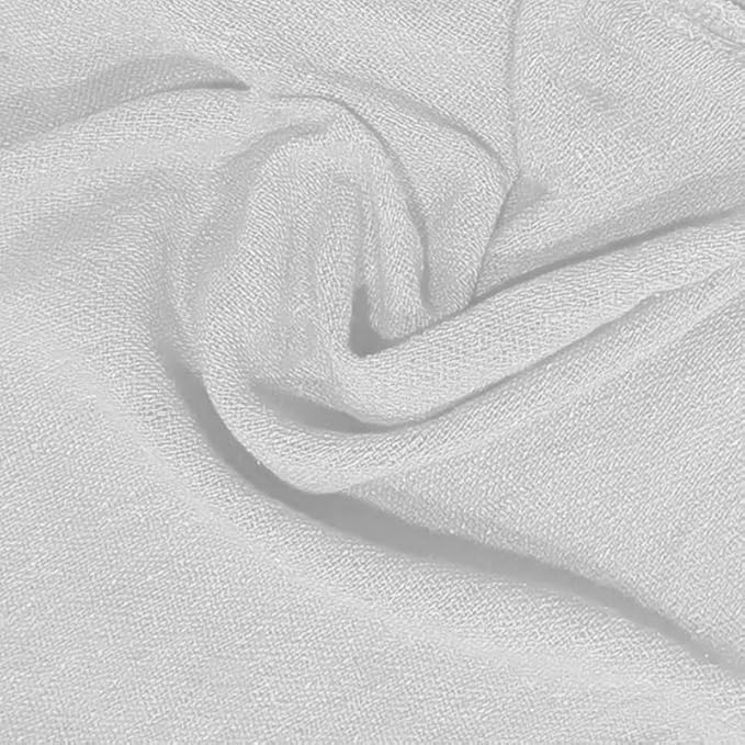 Shop Towels (White, 18 Rolls of 12 Pieces) Bulk Cleaning Towel in Bag, Mechanic Cotton Wipes for Car Maintenance, Auto Mechanics & Garage, Wipe Grease & Oil, Machine Wash & Reusable