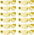 BISON LIFE Safety Glasses - Scratch Resistant Wrap Around Eyewear, Polycarbonate ANSI Z87.1 Impact Resistant Lens