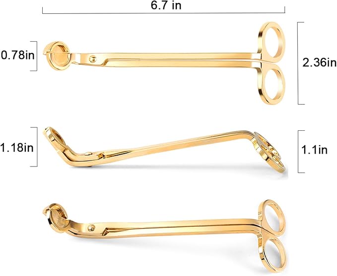 Candle Wick Trimmer Candle Wick Clipper Wick Cutter Scissors, Bronze