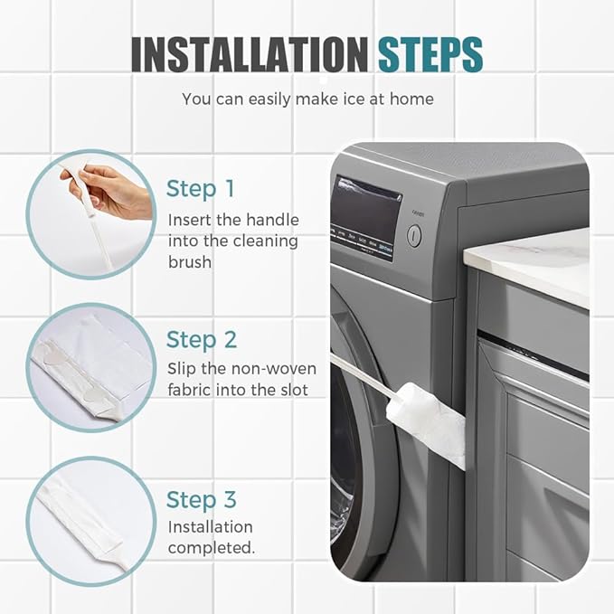 Retractable Gap Dust Cleaner, Bendable Microfiber Duster for Household Flat Duster for Under Appliances, Retractable Gap Dust Cleaning Artifact Extendable Dusters with Nonwoven Fabric (2, White)