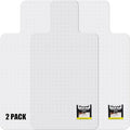 Kuyal Office Chair Mat for Carpet, 2 Pack 36x48 Clear Heavy Duty Computer Chair Mat with Lip, Under Desk Protector Carpeted Floors Mat, Easy Chair Movement,Ship Flat
