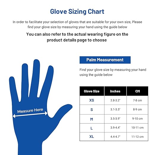 JMU Black Nitrile Gloves Large, 3.5Mil Disposable Nitrile Exam Gloves Latex Free Powder Free, 4000 Pcs