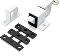 2 Packs Spring Door Lock, White Self-Closing Gate Latch with Aluminum Alloy, Security Latch for Windows, Cabinets & Gates