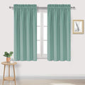 DWCN Blackout Curtains for Living Room Thermal Insulated, Energy Saving & Noise Reducing Bedroom Curtains, Sage Green, W 38x L 54 Inch, Set of 2 Rod Pocket Curtain Panels
