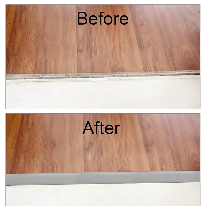 Floor/Door Flat Transition Strip & Self-Adhesive Vinyl Edge Trim - Laminate Gap Covering Joining Strip