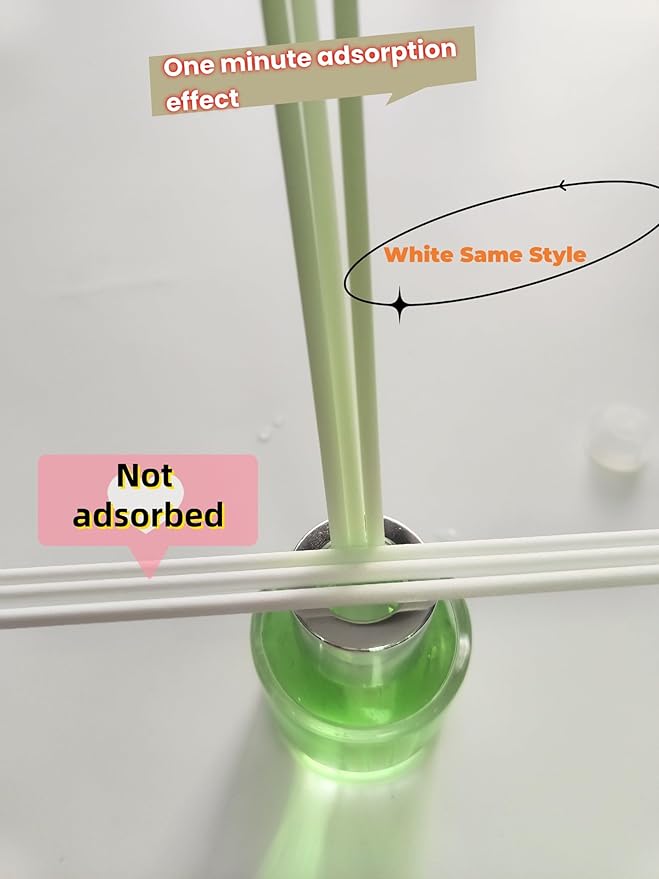 8PCS Reed Diffuser Bottles Empty, 40Pcs Reed Diffuser Stick, Diffuser Bottle Capacity 50ml (1.7oz) Diffuser Stick 3.5mm-190mm, Suitable for Home, Hotel, Restaurant, Office Aromatherapy Tasks