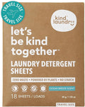 Kind Laundry Detergent Sheets with Stain-Fighting Enzymes - Plant Powered Eco-Friendly Laundry Soap Sheets - Home or Travel Laundry Detergent - Ocean Breeze, 18 Loads (Mom's Choice Award Winner)