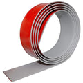 Floor Transition Strip Self Adhesive Floor Cover Strips Laminate 2" Wide Vinyl Flat Divider Transitions (5cm, 20Ft, Gray)