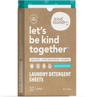 Kind Laundry Detergent Sheets with Powerful Stain-Fighting Enzymes - Biodegradable Plant Powered Eco-Friendly Laundry Soap Sheets - Home or Travel Laundry Detergent (Ocean Breeze, 32 Loads, 10 Pack)