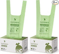 SUPERBIO 1.6 Gallon Handle Tie Compostable Food Scrap Bags, Small Compost Bags with Handles, 50 Count, 2 Pack, BPI & OK compost INDUSTRIAL