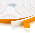 10 Feet Weather Stripping Door Seal, 1" Wide X 1/8" Thick Door Seal Strip High Density Foam Tape Adhesive Strip for Door Soundproofing,Window Insulation (1" x 1/8" x 10FT,White)
