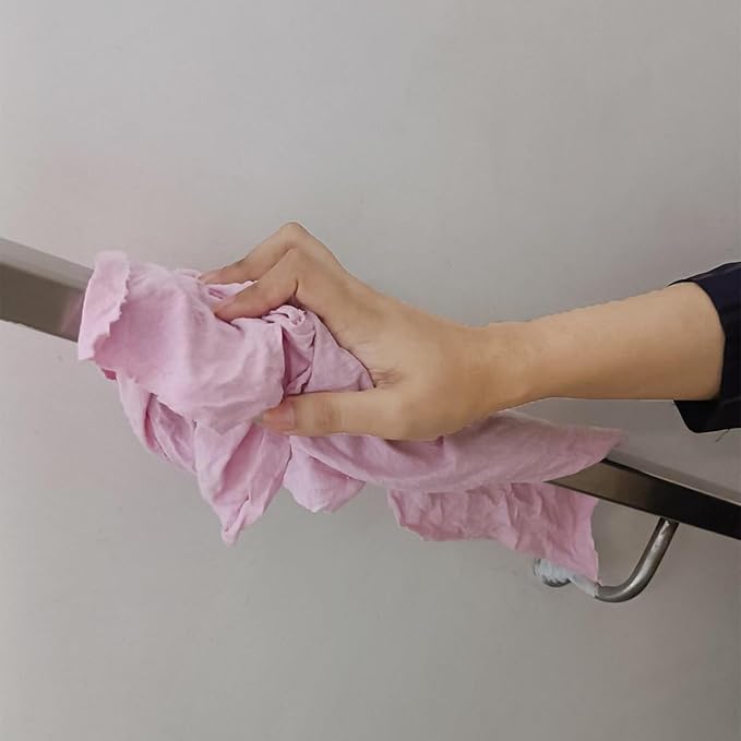 Premium Color Knit Cleaning Rags (5 lbs. Bag) – Shop Rags Bulk for Workshops, Mechanics, Painters, and Home Use, Multipurpose Cotton T-Shirt Rags