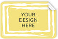 5-1000 Custom Vinyl Stickers - Upload Your own Image, Text, Design, Logo - Personalized Logo Labels for Handmade, Packaging, Bottle, Jars, Candle, Brand Stickers (Lemon Swirls, 4x2)