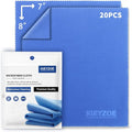 20 Pack Microfiber Glasses Cleaning Cloths - Glasses Wipes Ultra Soft & Reusable Eyeglass Lens Cleaner for Eyeglasses, Cameras, Phones
